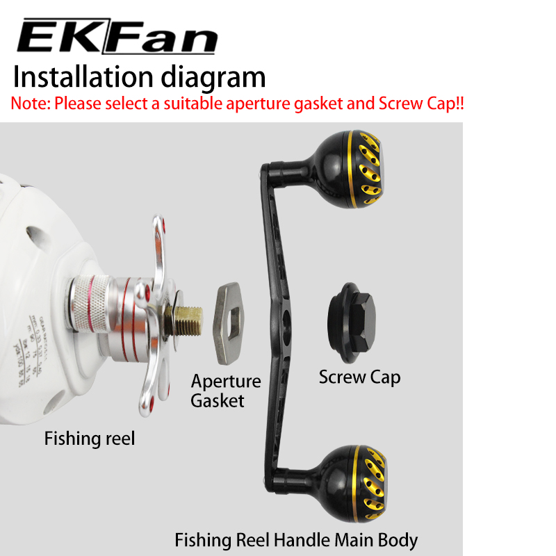 Spincast Reel - EKfan 130MM Baitcasting Fishing Reel Handle