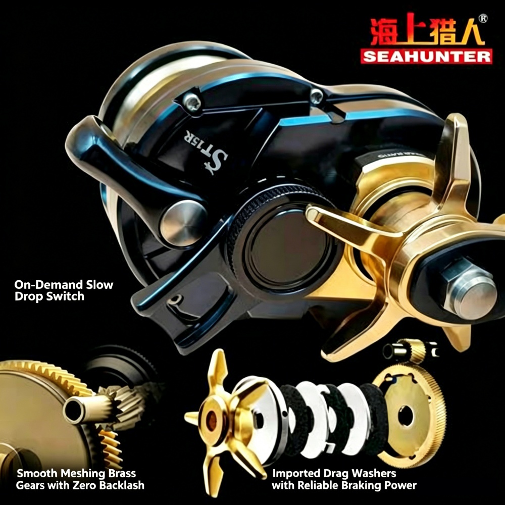 6.2:1 Slow Pitch Jigging Reel  - Conventional Reel recension och pris